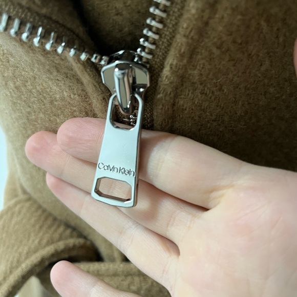 Calvin Klein Camel Trench Coat - Picture 6 of 6